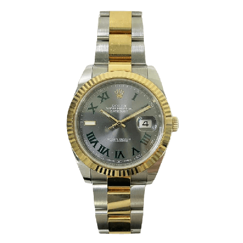 Rolex Datejust 126333 Green Roman Dial